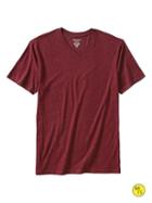 Banana Republic Factory Fitted V Neck Tee - Brick