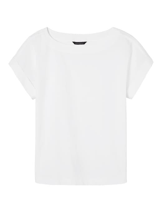 Banana Republic Womens Polished Tee White Size Xl