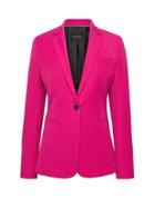 Banana Republic Womens Long And Lean-fit Bi-stretch Solid Blazer Hot Pink Size 12