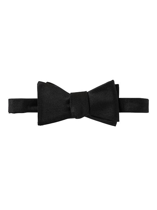 Banana Republic Mens Grosgrain Silk Bowtie Black Size One Size