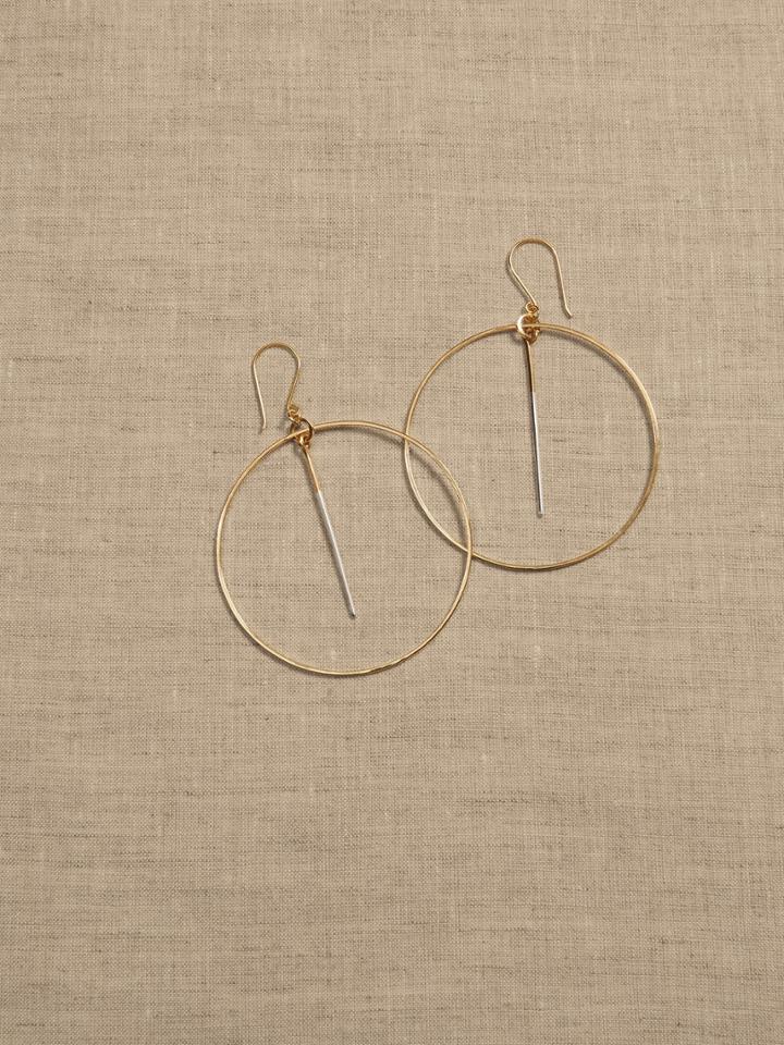 Lina Dangling Hoop Earrings | Aureus + Argent