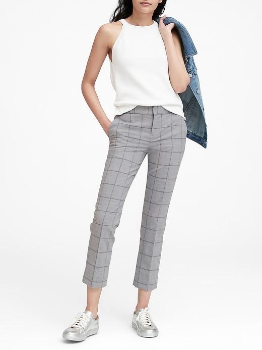Banana Republic Avery Straight-fit Lightweight Wool Ankle Pant