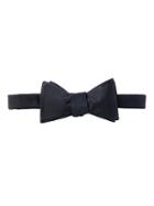 Banana Republic Mens Grosgrain Silk Bowtie Navy Blue Size One Size