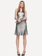 Banana Republic Womens L'wren Scott Collection Sequin Wiggle Dress Size 12 Tall - Silver