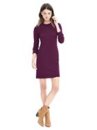 Banana Republic Womens Crewneck Sweater Dress Size L Petite - Cranberry