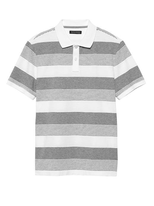 Banana Republic Slim Luxury-touch Performance Stripe Polo