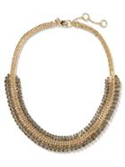 Banana Republic Regal Crystal Curb Necklace Size One Size - Gold