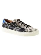 Banana Republic Womens Lace Up Sneaker - Black Snake