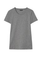 Banana Republic Womens Crew-neck T-shirt Medium Heather Gray Supima Cotton Size M
