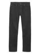 Banana Republic Mens Straight Rapid Movement Denim Black Jean Matte Black Size 35w