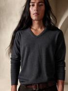 Lucca Merino V-neck Sweater