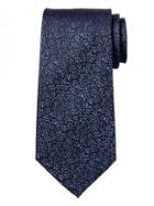 Banana Republic Mens Two-tone Floral Silk Nanotex Tie Blue Shadow Size One Size