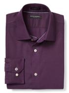 Banana Republic Mens Camden Fit Non Iron Dobby Solid Shirt - New Vineyard
