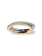 Banana Republic Womens Pave Stack Rings Multi Size 5
