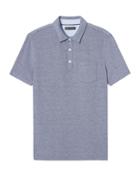 Banana Republic Mens Don';t-sweat-it Polo Shirt Heather Navy Size Xs