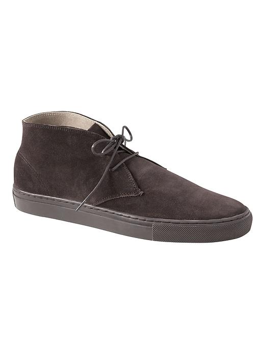 Banana Republic Mens Oldin Suede Sneaker Chukka Chocolate Size 7