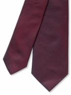 Banana Republic Solid Silk Tie - Burgundy