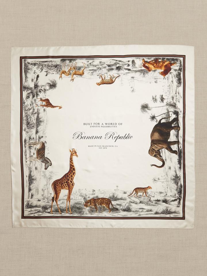 Signature Silk Scarf &#8211 Large