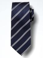 Banana Republic Mens Double Stripe Tie - Navy