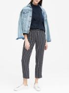 Banana Republic Avery Straight-fit Stripe Ankle Pant