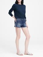Banana Republic Mid-rise Side-stripe 3 Denim Short