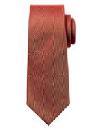 Banana Republic Mens Modern Texture Silk Nanotex Tie Autumn Orange Size One Size
