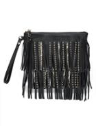 Banana Republic Embellished Fringe Wristlet Size One Size - Black