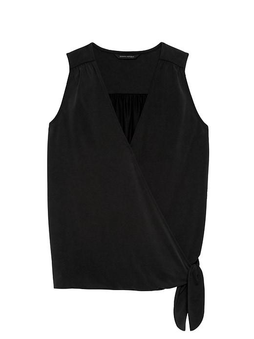 Banana Republic Sandwash Modal Wrap Top