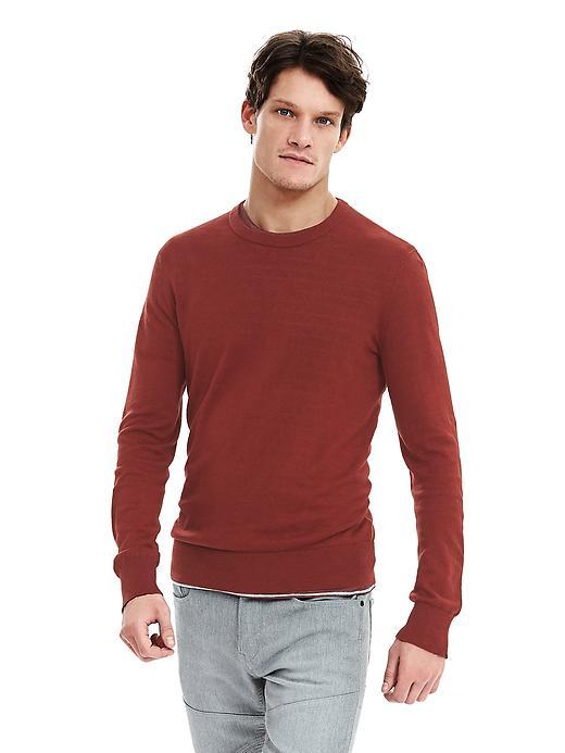 Banana Republic Mens Silk Linen Crew Pullover Size L Tall - Muir Wood