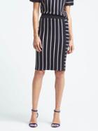 Banana Republic Womens Mixed Stripe Sweater Skirt - Multi Stripe