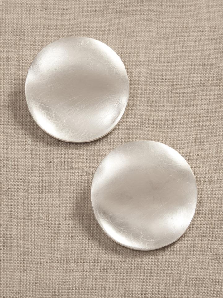 Sculptural Circles Post Earrings | Aureus + Argent