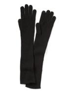 Banana Republic Italian Cashmere Blend Ribbed Glove - Black