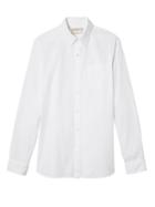 Banana Republic Mens Heritage Grant Slim-fit Oxford Shirt White Size Xl