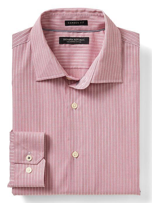 Banana Republic Mens Camden Fit Supima Shirt - Saucy Red
