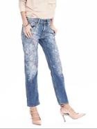 Banana Republic Womens Heritage Painted Boyfriend Jean Size 0 Regular - Paint Splash