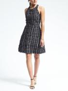 Banana Republic Womens Heritage Racerback Fit And Flare Dress - Navy Combo