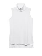 Banana Republic Womens Luxe Spun High-low Turtleneck Top White Size Xs