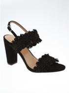 Banana Republic Womens Double Strap Block Heel Sandal Black Size 6