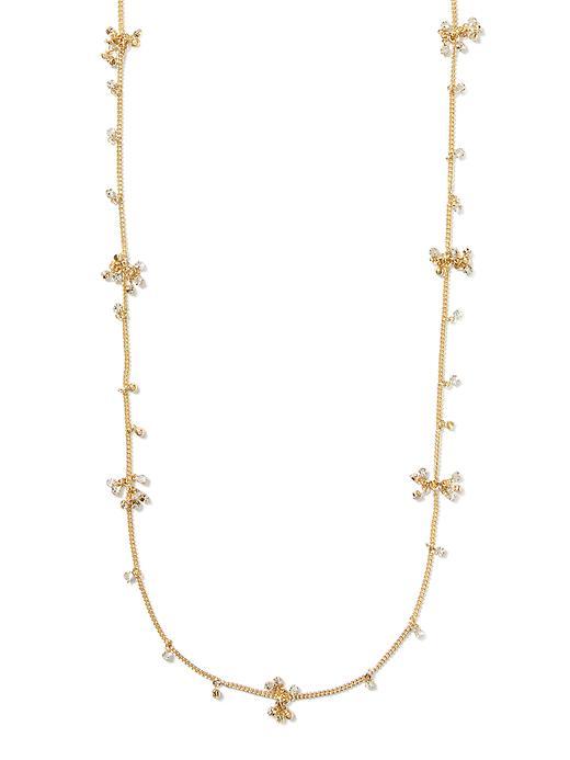 Banana Republic Sparkle Channel Layer Necklace Size One Size - Gold