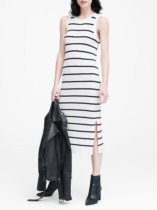 Banana Republic Petite Stripe Knit Dress
