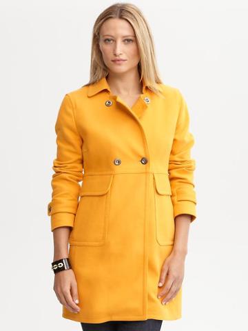 Banana Republic Double Breasted Cotton Coat