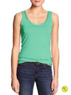 Banana Republic Womens Factory Stretch Tank Size L - Southern Turquoise