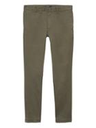 Banana Republic Mens Br X Kevin Love   Fulton Skinny Garment Dyed Chino Pant New Juniper Green Size 26w