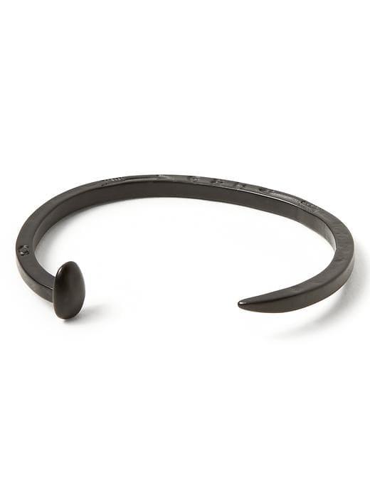 Banana Republic Mens Giles & Brother   Skinny Railroad Military Cuff Black Size One Size