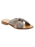 Banana Republic Karolina Suede Slide Sandal Size 10 - Greige