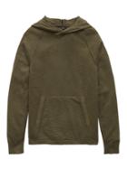 Banana Republic Mens Textured Cotton Sweater Hoodie Cargo Green Size Xl