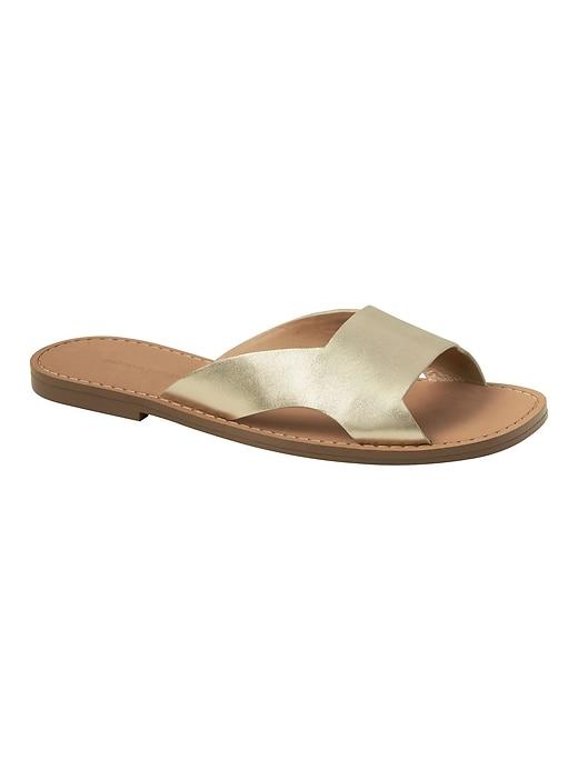 Banana Republic Womens Everyday Slide Gold Size 10