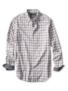 Banana Republic Mens Slim Fit Gingham Luxe Flannel Shirt Size L Tall - Mojave