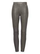 Banana Republic Womens Heritage Devon Legging-fit Stretch Leather Pant Charcoal Gray Heather Size 16