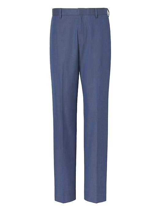 Banana Republic Mens Slim Non-iron Cotton Pant Blue Size 40w
